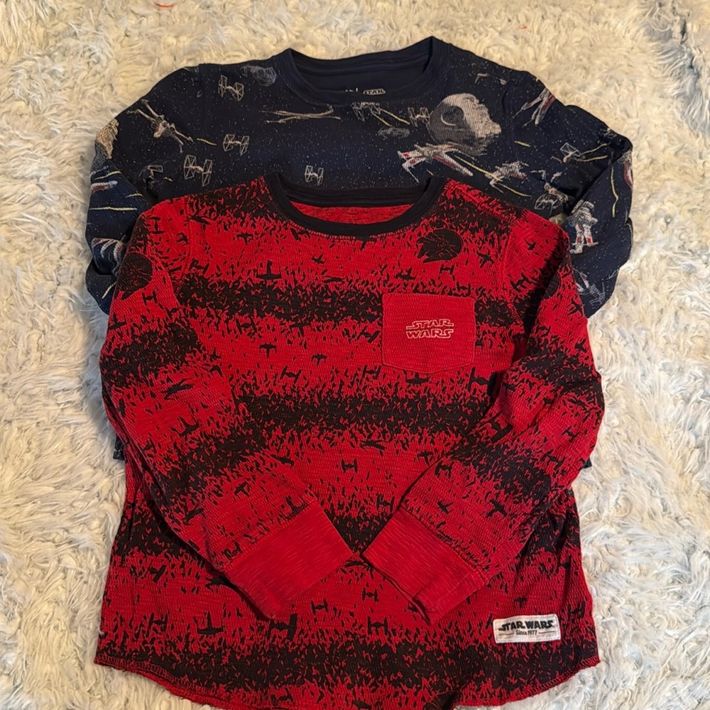 Star Wars waffle knit long sleeve